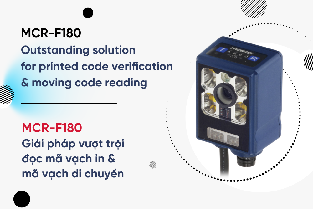 MCR-F180 Series: Superior solution for Printed Code Verification and Moving Code Reading | Mars Tohken Fixed-Mount 1D & 2D Barcode Scanner